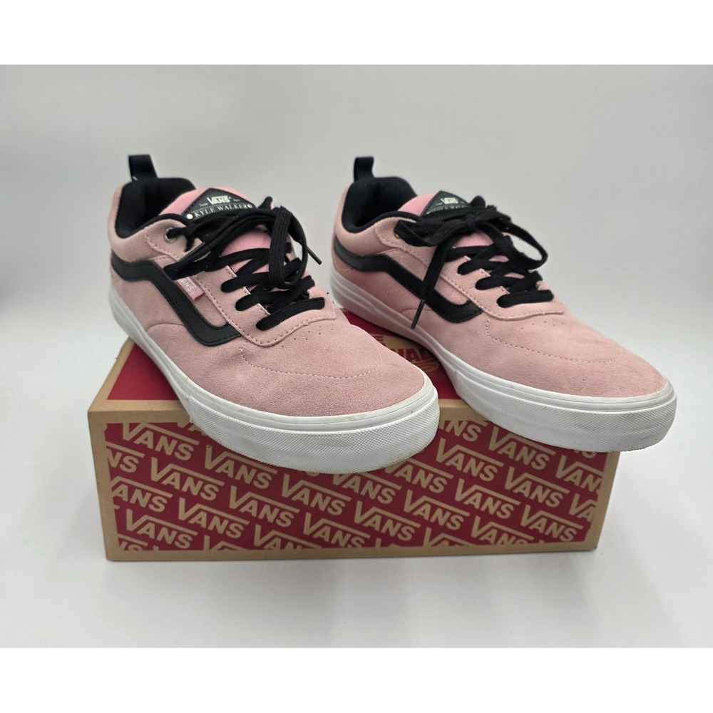 Vans Kyle Walker Pro Pink Black Suede Skate Shoes Men's 11